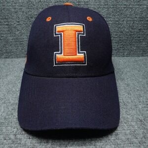Illinois Fighting Illini Hat Cap Strap Back Blue NCAA Basketball Big Ten Mens